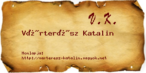 Várterész Katalin névjegykártya